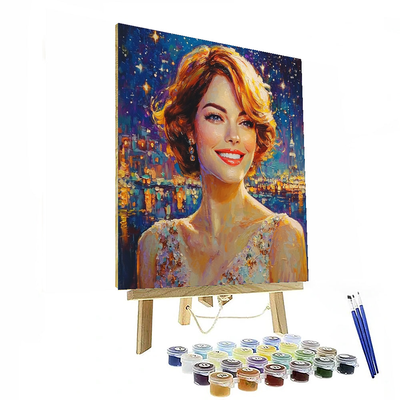 Emma Stone: Charming Radiance In Cinema Numbered Painting Kits