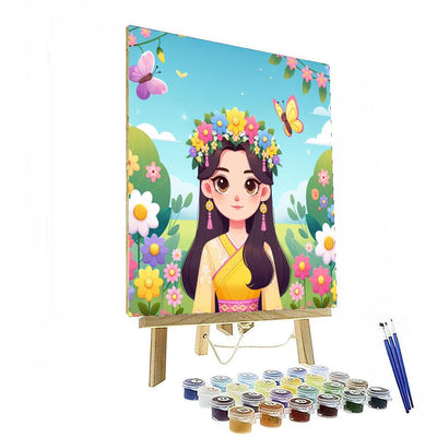 Princess Of The Spring Garden Paint By Number