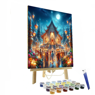 Wesak Festival - Thailand Painting By Numbers Kit