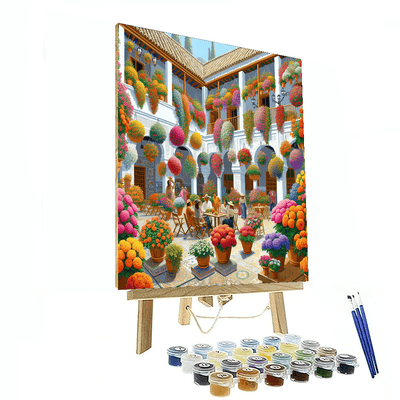 Festival Of The Patios - Cordoba, Spain Numbered Painting Kits