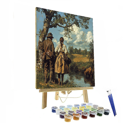 Courbet Inspired Historic Whispers  Paint By Numbers Art