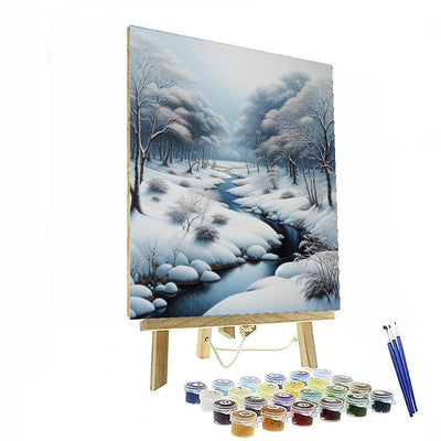 Winter Brook Tranquil Escape Paint By Numbers