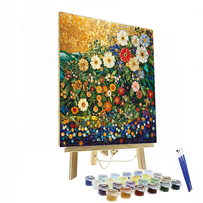 Gustav Klimt Inspired Nature's Patterns  Paint By Numbers Art