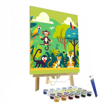 Jungle Animal Adventure Paint By Number