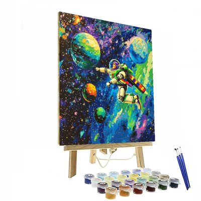 Toy Story Buzz Lightyear Space Mission - Disney Inspired Number Painting