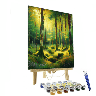 Serene Forest Scene Paint By Color