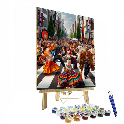 Yokohama Dance Parade - Japan Painting By Numbers Kit