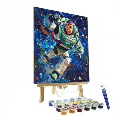 Buzz Lightyear Space Adventure Poster - Disney Inspired Paint By Color