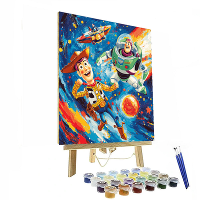 Toy Story Space Rangers - Disney Inspired Number Painting