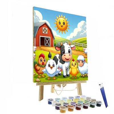 Happy Day On The Farm Numbered Painting Kits