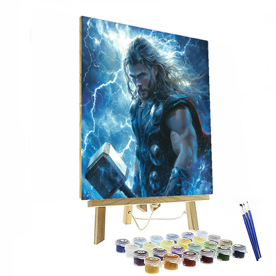 Chris Hemsworth: The Thunderous Legend Of Thor Paint By Color