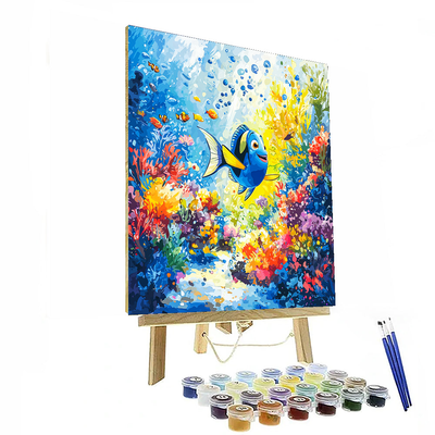 Finding Dory's Underwater Expedition - Disney Inspired Paint By Color