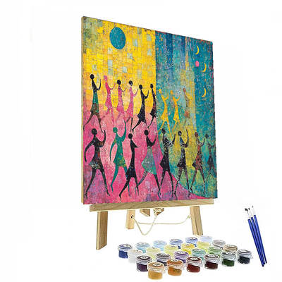 Paul Klee Inspired Dancing Through Time  Painting By Numbers Kit