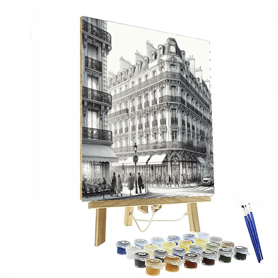 Sophisticated Paris Street Painting By Numbers Kit