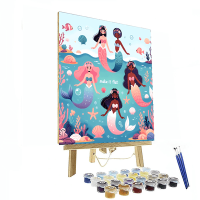 Magical Mermaid's Lagoon Painting Number Kit