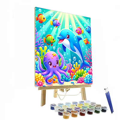 Colorful Ocean Explorers Painting By Numbers Kit