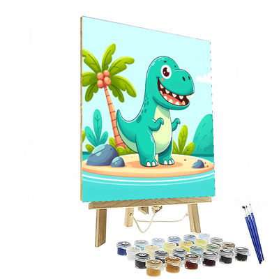 Dino Island Adventure Paint By Numbers