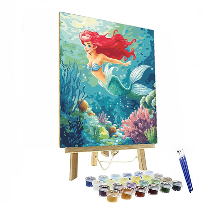 Ariel's Underwater World Charm - Disney Inspired Paint By Numbers