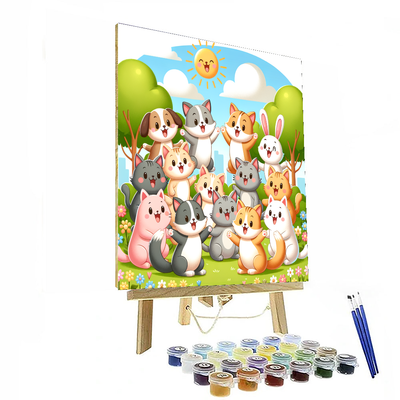 Cuddly Creatures DIY Paint By Numbers