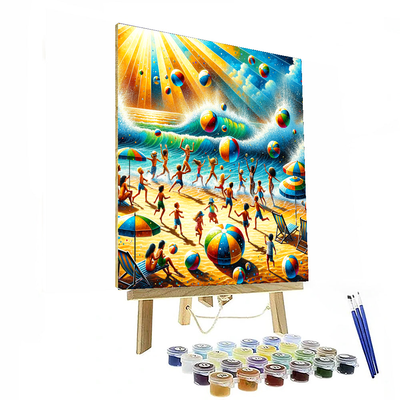 Bubbly Beach Party Paint By Numbers