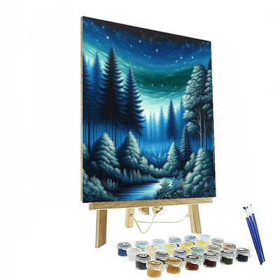 Starry Night In The Forest Paint By Numbers Kits