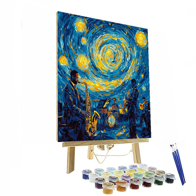 Vincent Van Gogh Inspired Starry Night Jazz  Paint By Numbers Kits