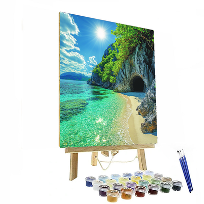 Hidden Beach Painting Number Kit