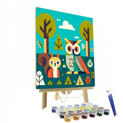 Woodland Creatures Journey Paint By Color