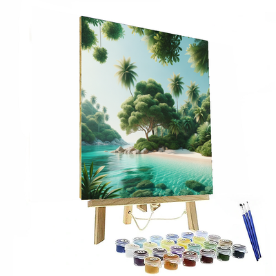 Tropical Oasis Haven Paint By Numbers