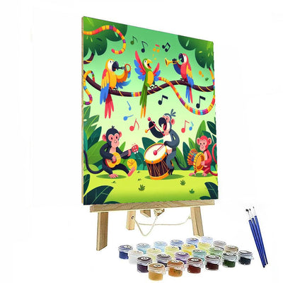 Wild Jungle Jam Painting By Numbers Kit