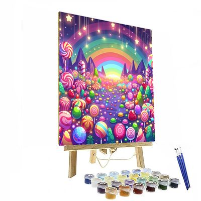 Sweet Candy Landscape Number Painting