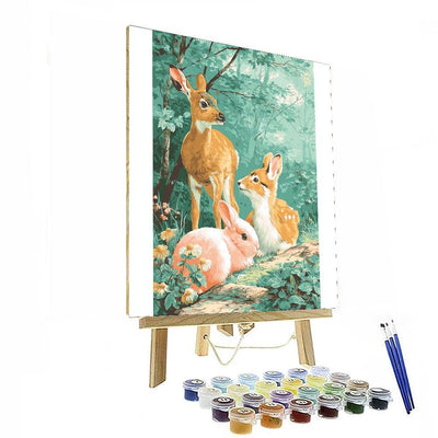 Beatrix Potter Inspired Serene Animal Friends  Paint By Number