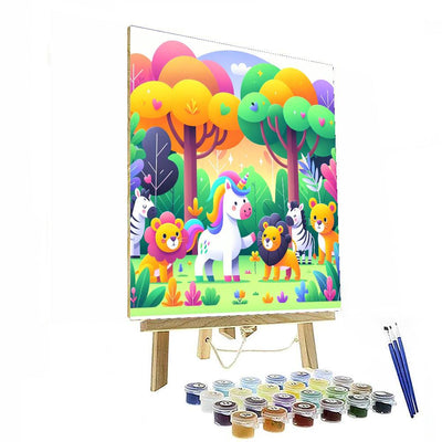 Magical Unicorn Safari DIY Paint By Numbers