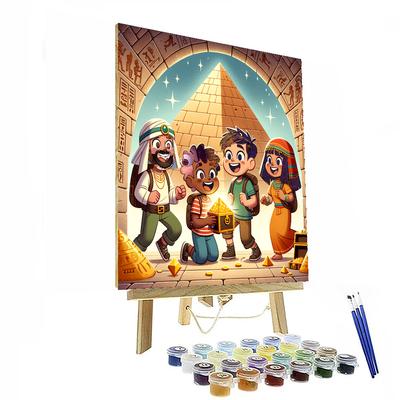 Mystery Of The Ancient Pyramid Painting By Numbers Kit