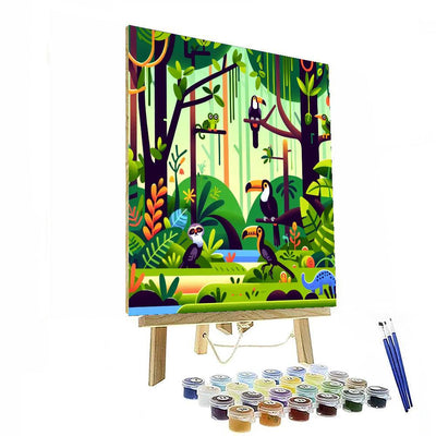 Rainforest Explorer's Tale Paint By Number