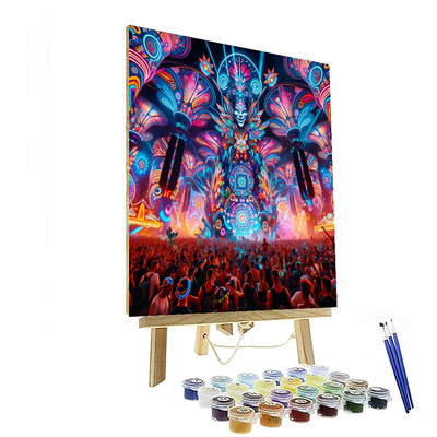 Electric Daisy Carnival Number Painting