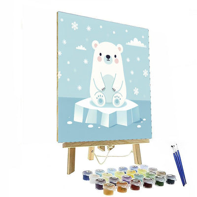 Cuddly Polar Bear Paint By Numbers Kits