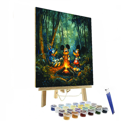 Mickey And Friends Camping Fun - Disney Inspired Painting Number Kit