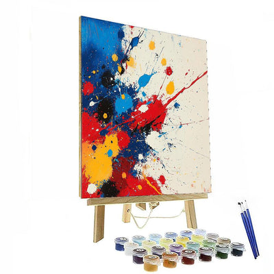 Jackson Pollock Inspired Abstract Passion  Painting By Numbers Kit