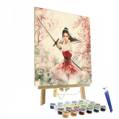 Mulan's Heroic Journey Bedroom Piece - Disney Inspired Paint By Numbers Art