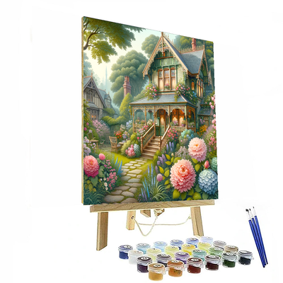 Charming Victorian Cottage Numbered Painting Kits