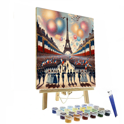 Bastille Day Celebrations - Paris Paint By Numbers Art