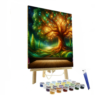 Mystical Enchanted Tree DIY Paint By Numbers