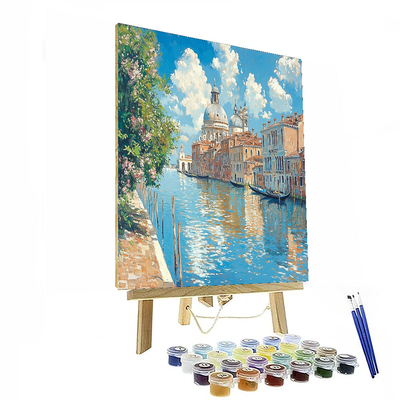 John Singer Sargent Inspired Vintage Venetian Scene  Paint By Number