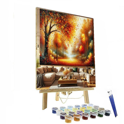 Rustic Autumn Charm Paint By Number