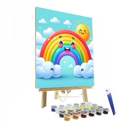 Bouncy Rainbow Bridge Number Painting