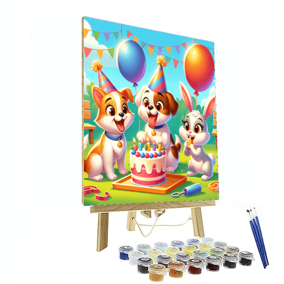 Pet Party Extravaganza Number Painting