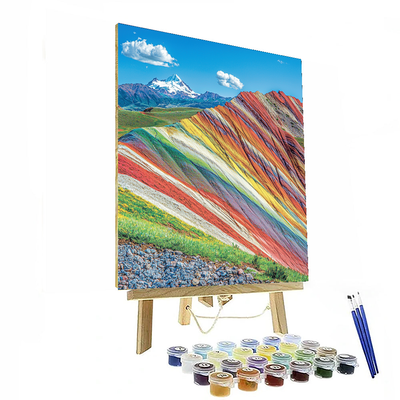 Rainbow Mountain Painting Number Kit