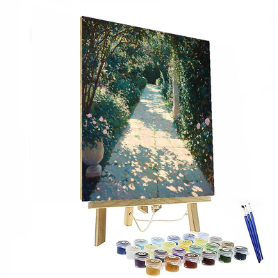 John William Waterhouse Inspired Romantic Garden Pathway  Paint By Numbers Kits