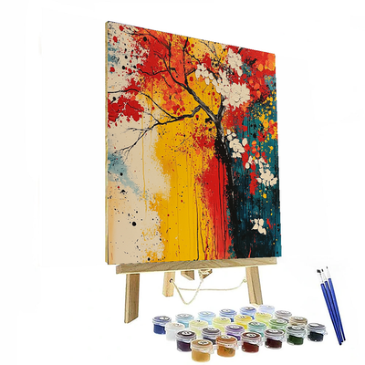 Jackson Pollock Inspired Abstract Fusion  Paint By Numbers Kits